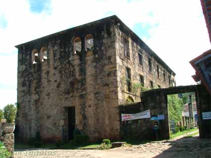 Parte restaurada, hoje, museu e biblioteca